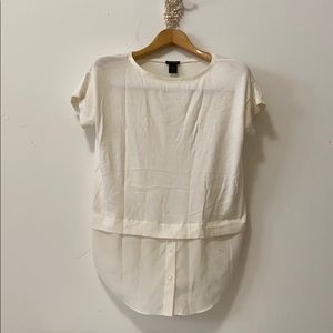 ANN TAYLOR SISE S COLOR BEIGE TOP